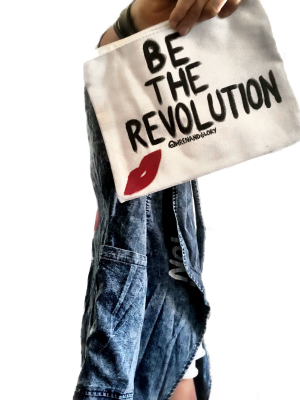'we Are The Revolution' Painted Pouch