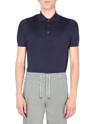 Brunello Cucinelli Knitted Polo Shirt