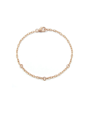 Saxon 18k Gold 2.2mm Chain With Three Links For Mini Charm