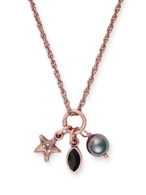 Starfish Trio Charm Necklace