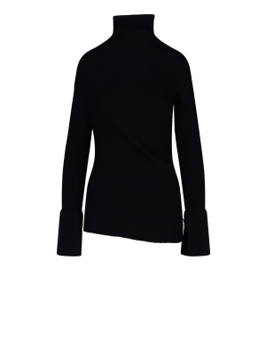 Eudon Choi Rolled-neck Asymmetric Sweater