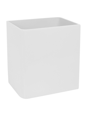 Lacquer Wastebasket White - Cassadecor