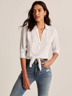 Drapey Button-up Shirt