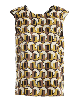 Max Mara Monogram Print Tank Top