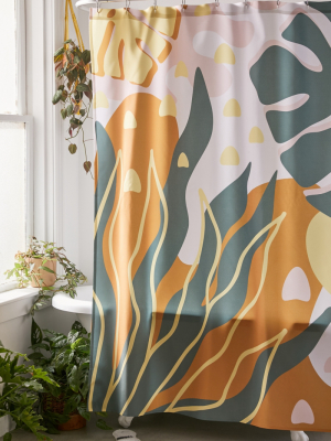 Alisa Galitsyna For Deny Floral Magic Shower Curtain