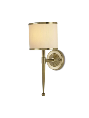 Primo Cream Brass Wall Sconce