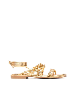 Stuart Weitzman Calypso Lace-up Sandals