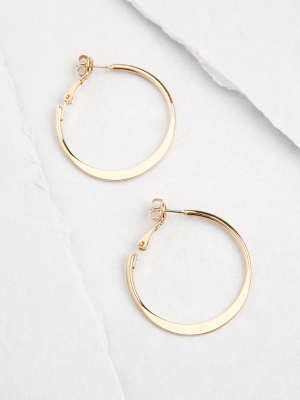 Minimalist Motto Hoop Earrings