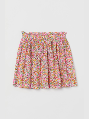 Patterned Cotton Skirt