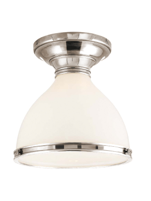 Hudson Valley Lighting Randolph Ceiling Lamp - Polished Nickel & Opal Glossy