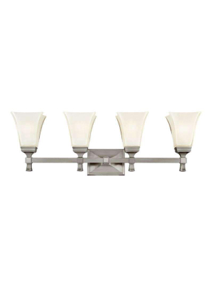 Kirkland 4 Light Bath Bracket Satin Nickel
