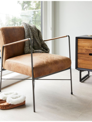 Blu Home Dagwood Leather Arm Chair