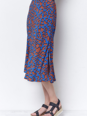 Dee Bias Aline Skirt - Giraffe