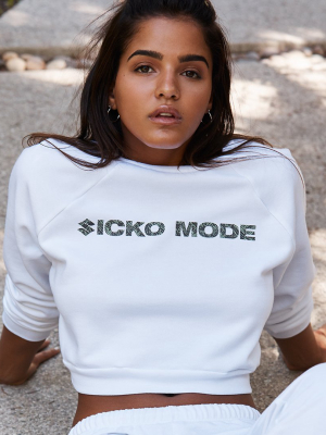 Sicko Mode [women's Raglan Crop Crewneck Sweatshirt]