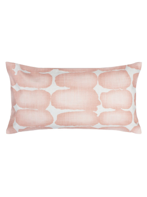 The Pink Shibori Brush Throw Pillow