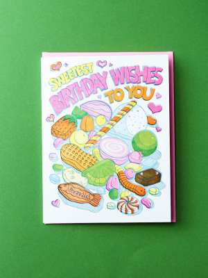 Sweetest Birthday Wishes Candy Card