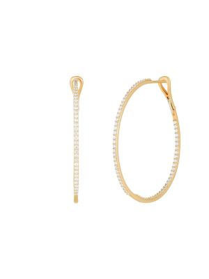 Infinity Hoops - Yellow Gold