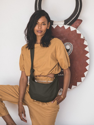 Dalary Hobo Bag | Olive Leather
