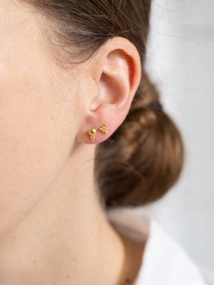 Small Lentil-shaped Bulla Earrings