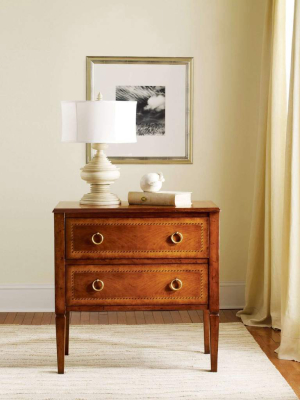 Two Drawer Fruitwood Commode