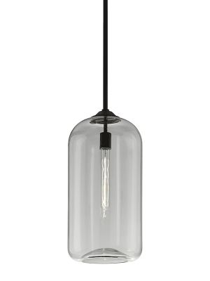 District 1lt Pendant Large Satin Black