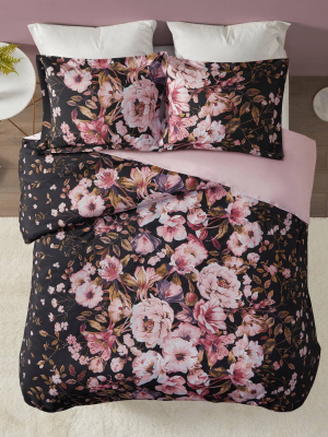 Jessica Floral Printed Duvet Cover Set