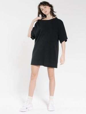 Hiatus Tee Dress - Black