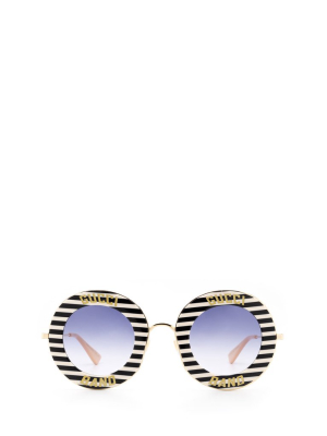 Gucci Eyewear Round Frame Sunglasses