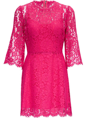 Dolce & Gabbana Lace Embroidered Mini Dress