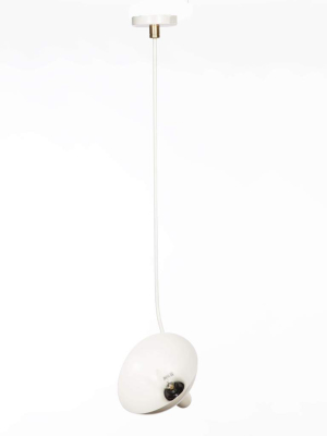 Mid Century Serge Pendant Lamp - White