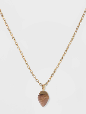 Semi-precious Gold Charm Necklace - Universal Thread™