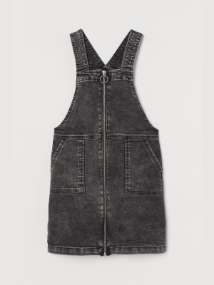 Cotton Twill Overall Dress