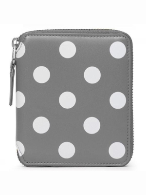 Comme Des Garcons Sa2100pd Polka Dots Wallet - Grey