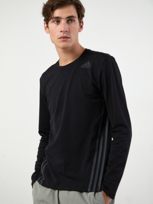 Adidas Aero 3-stripe Long Sleeve Tee