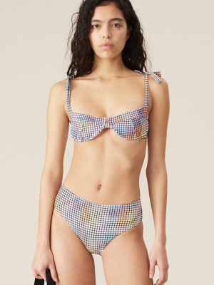 Ganni Underwire Bikini Top Multicolor