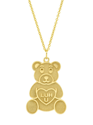 Teddy Bear Pendant Necklace