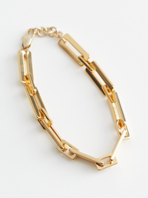 Geometric Chain Bracelet