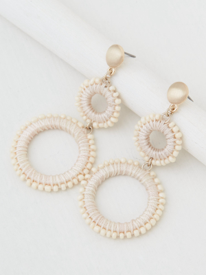 Aeo Beaded Tiered Statement Earring