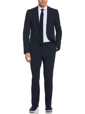 Slim Fit Non-iron Navy Ventech Suit