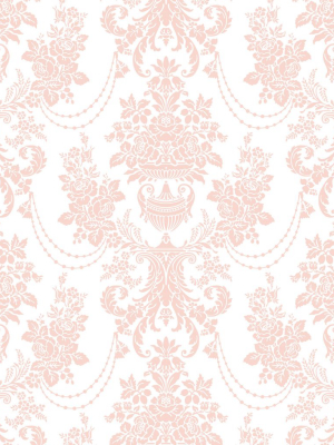 Imperial Wallpaper In First Blush From The Muffin & Mani Collection By Milton & King