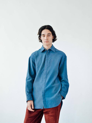 Blue Moleskin Overshirt