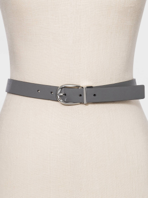 Women's Reversible Belt - A New Day™ Gray/black