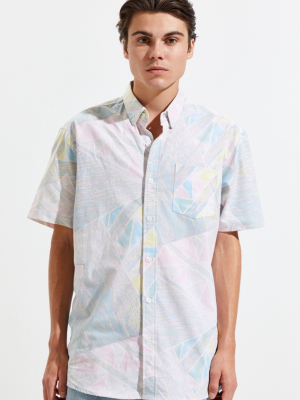 Pleasant Upcycled Short Sleeve Button-down Shirt