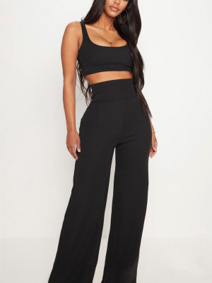 Shape Black Bandage Extreme High Waist Wide Leg...