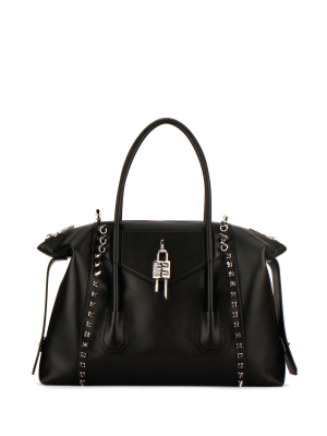 Givenchy Antigona Lock Studs Medium Tote Bag