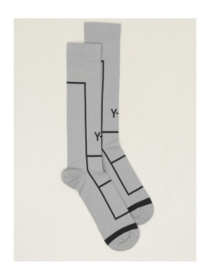 Y-3 Logo Intarsia Socks