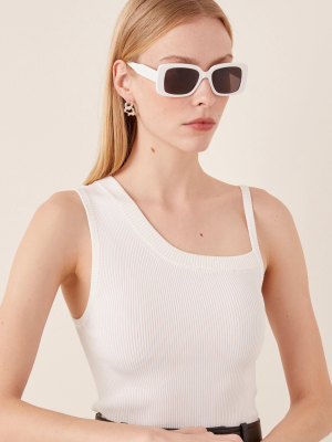 Square-frame Acetate Sunglasses