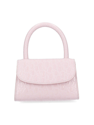 By Far Mini Embossed Tote Bag