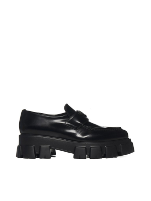 Prada Logo Plaque Chunky-sole Loafers