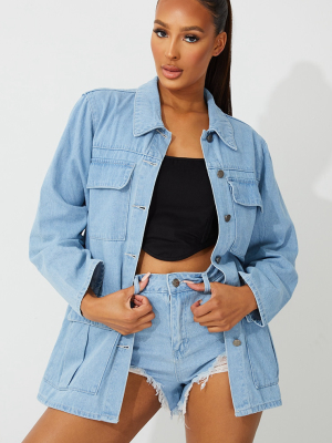 Light Blue Wash Denim Jacket